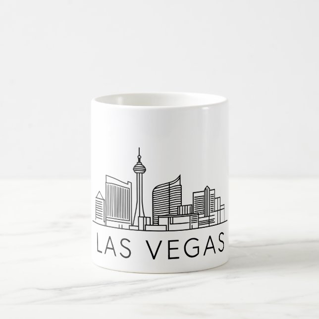 Las Vegas Skyline - Cityscape Design Kaffemugg (Center)