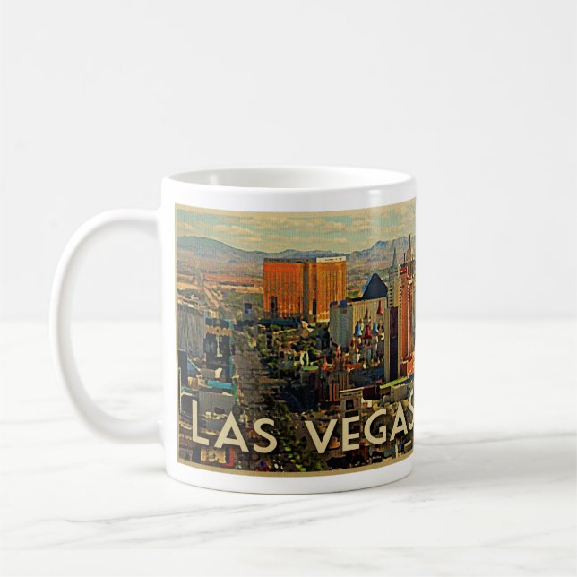 Las Vegas Skyline Kaffemugg (Vänster)