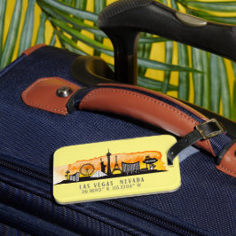 Las Vegas Skyline Latitude Bagagebricka