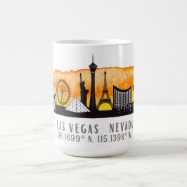 Las Vegas Skyline Latitude Kaffemugg