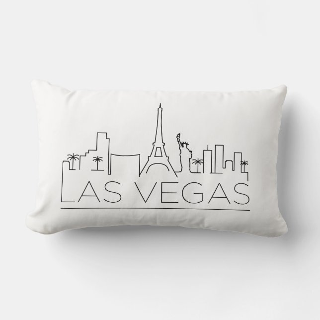 Las Vegas Skyline Lumbarkudde (Framsida)