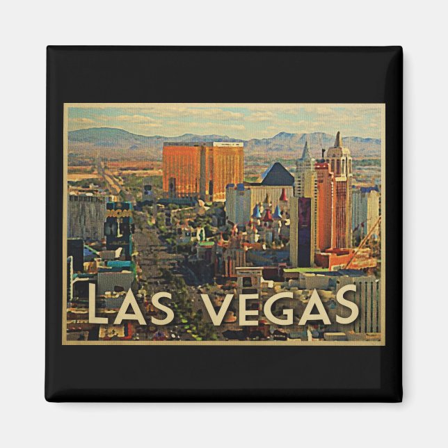 Las Vegas Skyline Magnet (Framsidan)