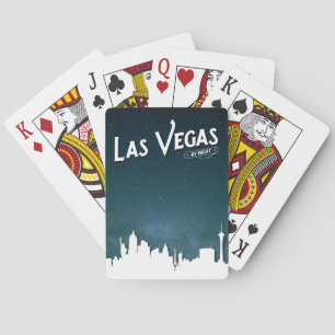 Las Vegas skyline över natten, Las Vegas, Nevada Casinokort
