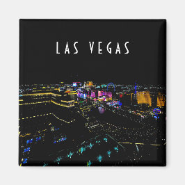 Las Vegas Skyline på natten Magnet