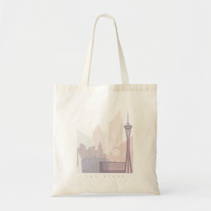 LAS VEGAS SKYLINE POSTER PASTEL TYGKASSE