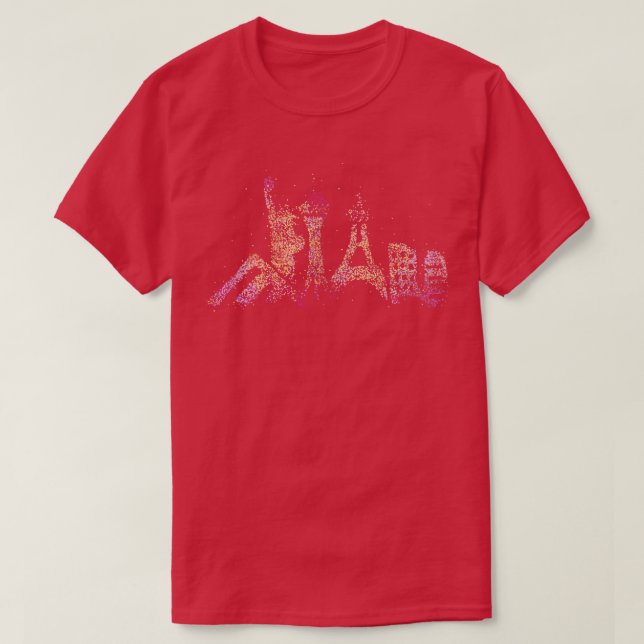 Las Vegas Skyline Silhouette City Resa Casino T Shirt (Design framsida)