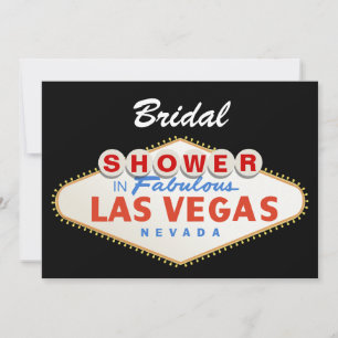 Las Vegas skylt destinationsbröllop brudvisning Inbjudningar