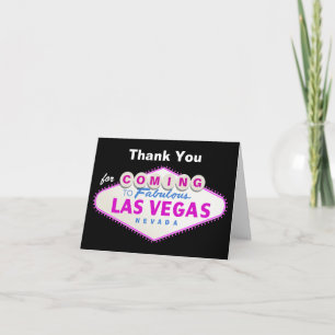 Las Vegas skylt destinationsbröllop Tack Kort