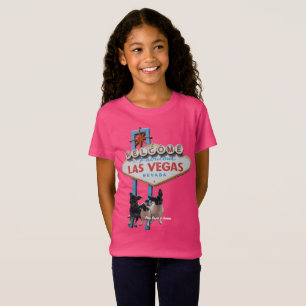 Las Vegas-skylt med tre systermarionetter T-Shirt