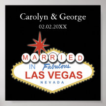 las vegas-skylt poster