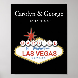 las vegas-skylt poster