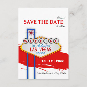Las Vegas-skylten - Spara datum-anmälan Inbjudningar