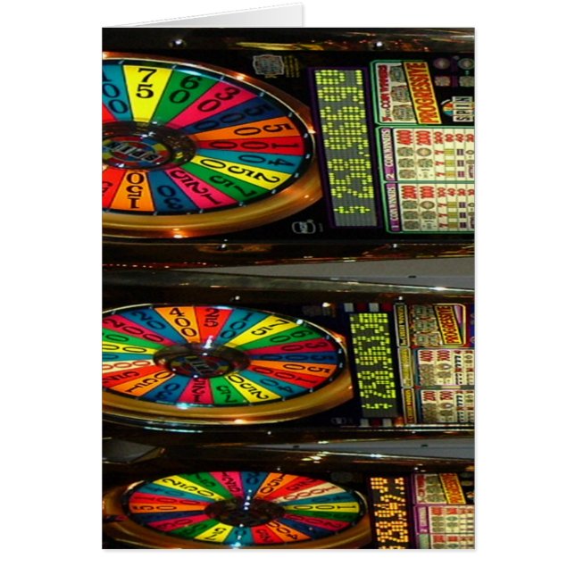 Las Vegas Slot Maskiner Hälsningskort (Framsidan)