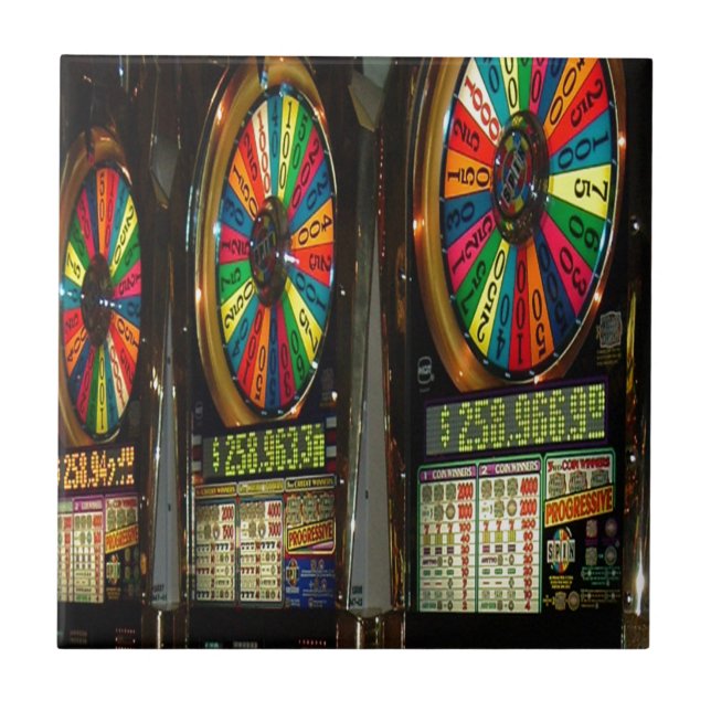 Las Vegas Slot Maskiner Kakelplatta (Framsidan)