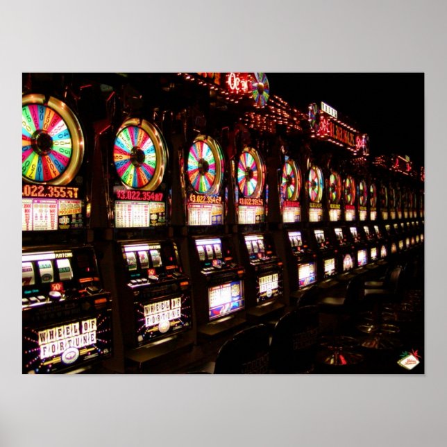 Las Vegas Slot Maskiner Poster (Framsidan)