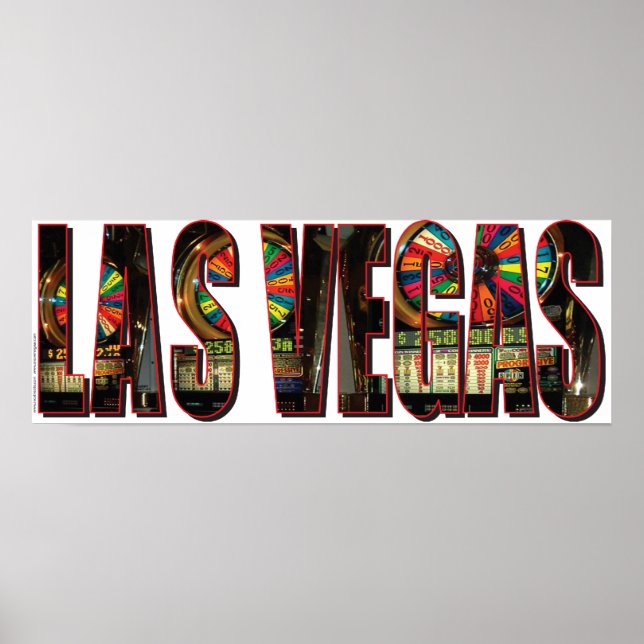 Las Vegas Slot Maskiner Poster (Framsidan)