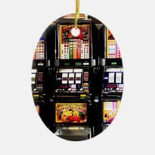 Las Vegas Slots Dream Maskiner Julgransprydnad Keramik