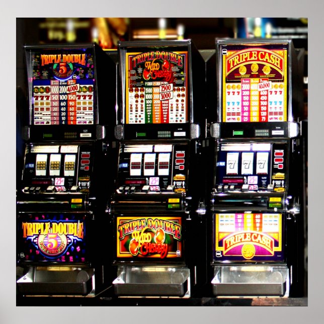 Las Vegas Slots Dream Maskiner Poster (Framsidan)