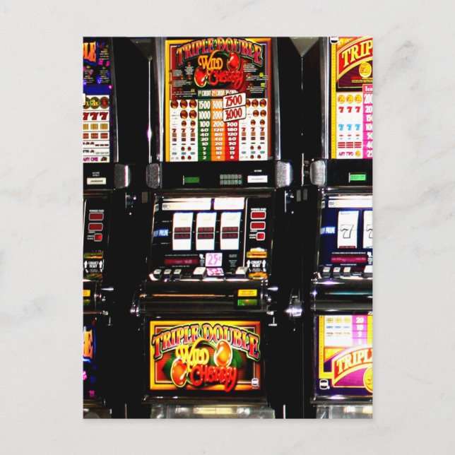 Las Vegas Slots Dream Maskiner Vykort (Framsida)