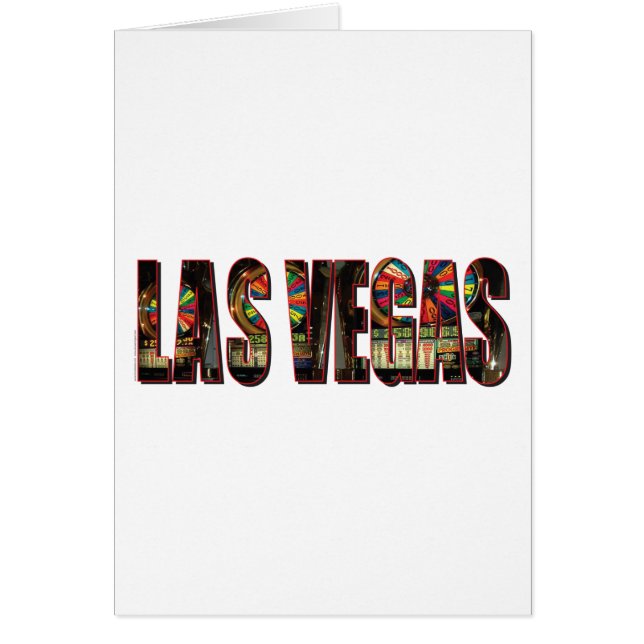 Las Vegas Slots Hälsningskort (Framsidan)