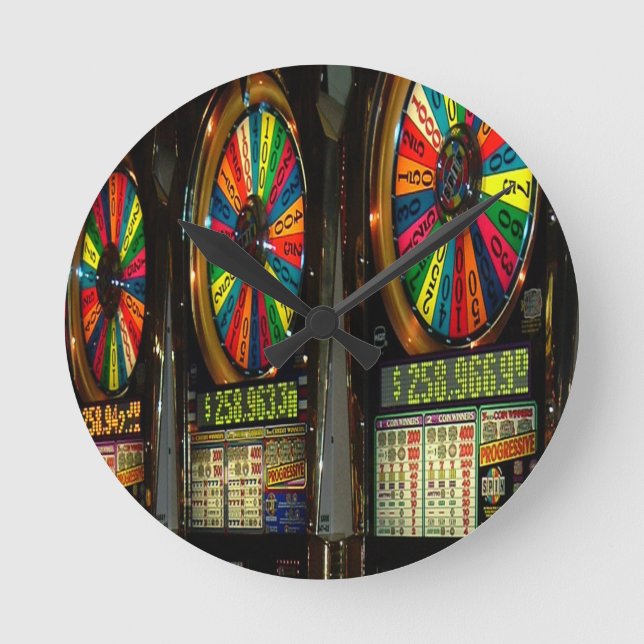 Las VEGAS-SLOTS Rund Klocka (Framsida)