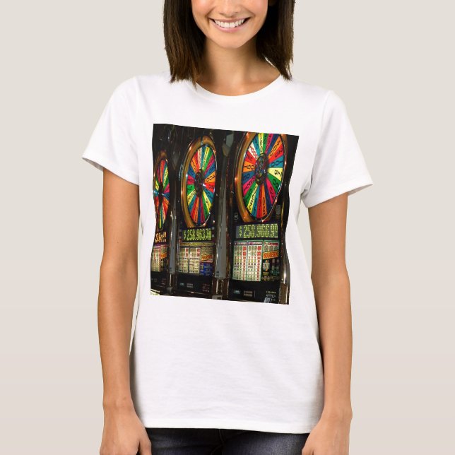 Las VEGAS-SLOTS Tee Shirt (Framsida)