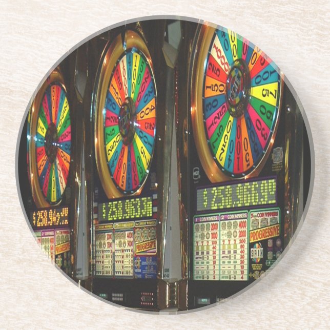 Las Vegas Slots Underlägg Sandsten (Framsidan)