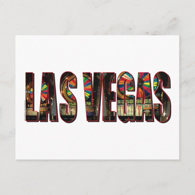 Las Vegas Slots Vykort (Framsida)