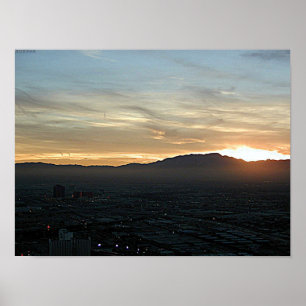 Las Vegas solnedgång Poster