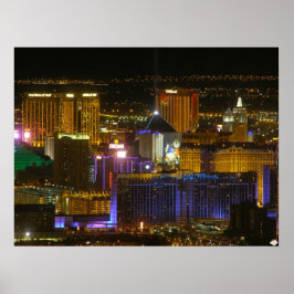 Las Vegas South Strip Poster Skriv ut