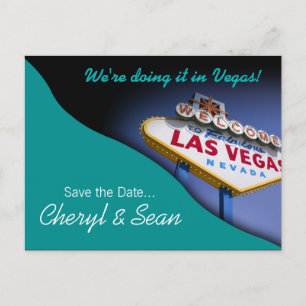 Las Vegas Spara Datum (akvatint) Meddelande Vykort