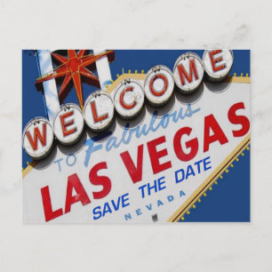 Las Vegas SPARA DATUM vykort