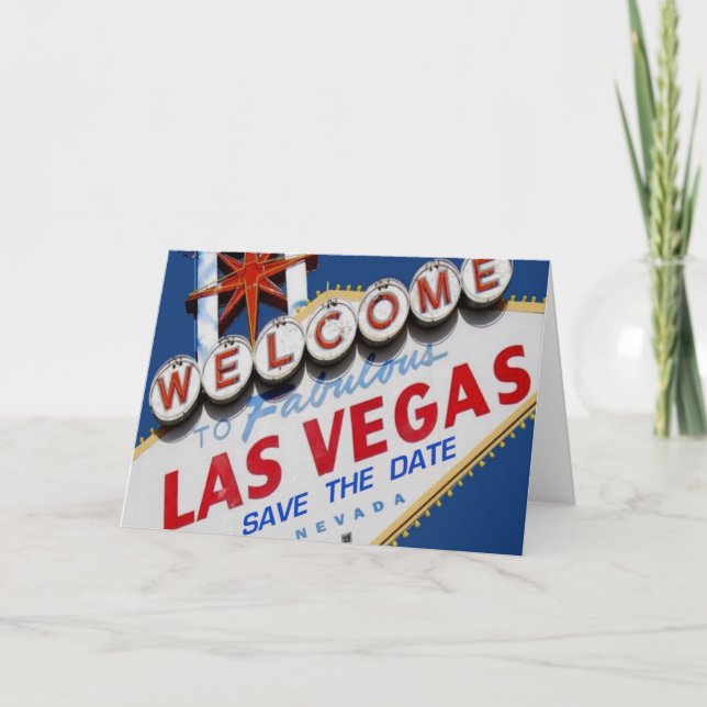 Las Vegas SPARAR DATkortet Meddelande (Framsida)