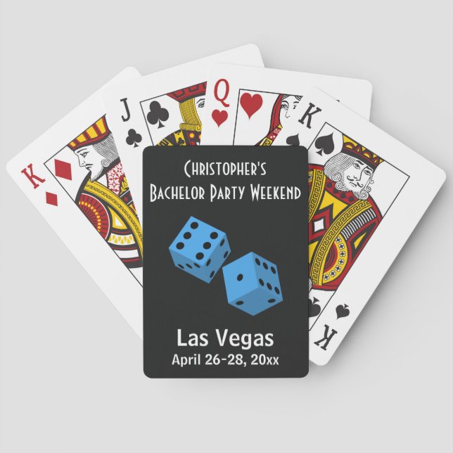 Las Vegas-spelande svensexor resa party-favor Casinokort (Baksidan)