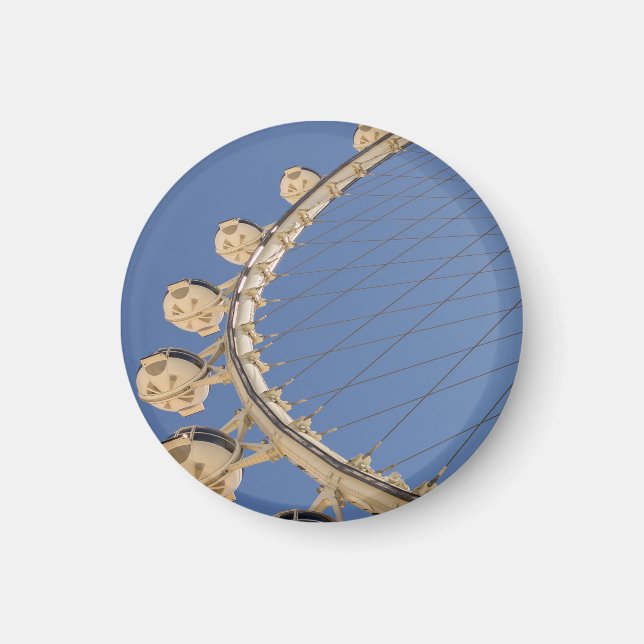 Las Vegas Stil Stone Square Magnet (Framsidan)