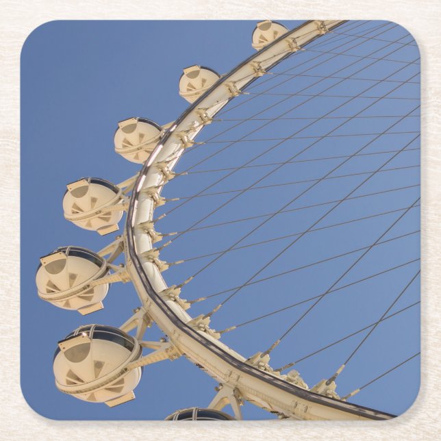 Las Vegas Stil Stone Square Underlägg Papper Kvadrat (Framsidan)