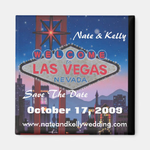las vegas stor, Nate & Kelly, Save the Date, O... Magnet