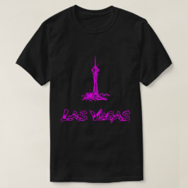 Las Vegas Stratosphere Neon Rosa Skiss T-Shirt 