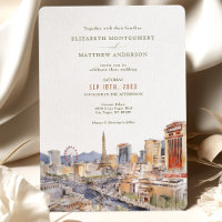 Las Vegas Streets Sin City Wedding-inbjudan