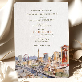 Las Vegas Streets Sin City Wedding-inbjudan Inbjudningar