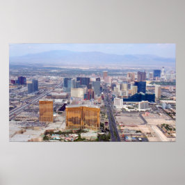 Las Vegas Strip 2009 Aerial View Poster