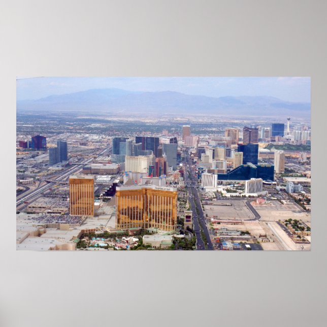 Las Vegas Strip 2009 Aerial View Poster (Framsidan)