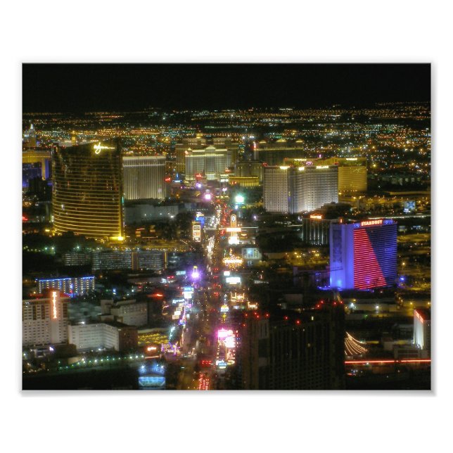 Las Vegas Strip 8 x 10 Fototryck (Framsidan)