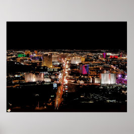 Las Vegas Strip Aerial Photo Poster Skriv ut
