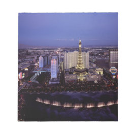 Las Vegas Strip Aerial View Casino Gambling City Anteckningsblock