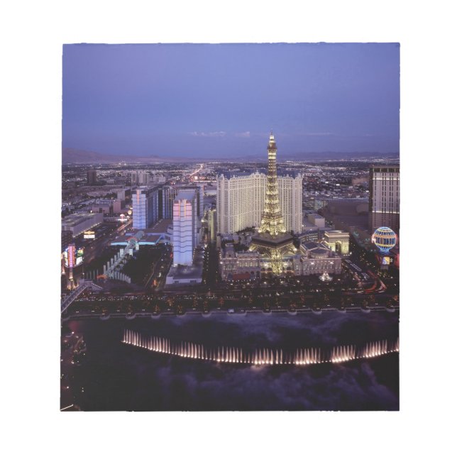 Las Vegas Strip Aerial View Casino Gambling City Anteckningsblock (Framsida)
