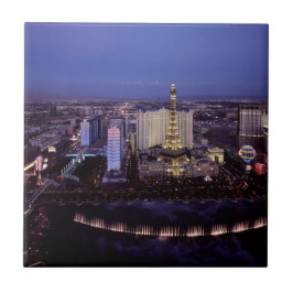 Las Vegas Strip Aerial View Casino Gambling City Kakelplatta