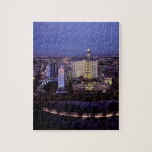 Las Vegas Strip Aerial View Casino Gambling City Pussel