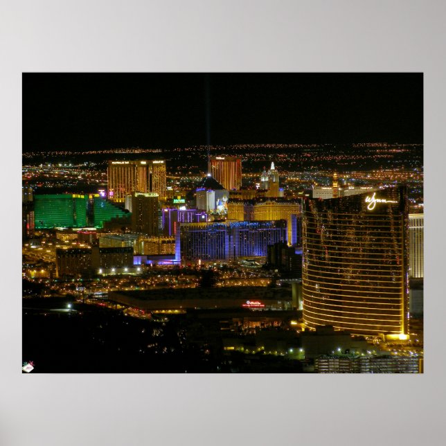 Las Vegas Strip Aerial View Poster (Framsidan)