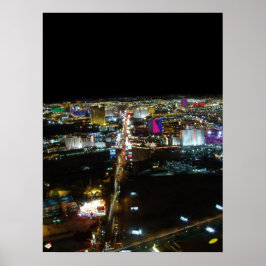 Las Vegas Strip Aerial View Poster Skriv ut